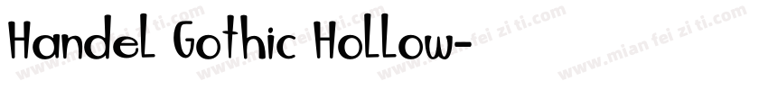 Handel Gothic Hollow字体转换